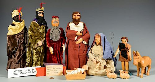 HELEN BULLARD FOLK ART NATIVITY