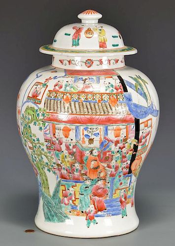 TEMPLE JAR, CHINESE NEW YEAR SCENELarge