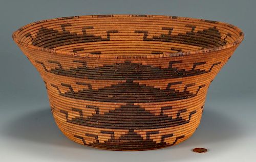 NATIVE AMERICAN POMO COILED BASKET 389154