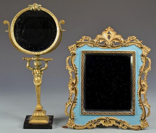 2 DECORATIVE TABLE MIRRORS1st item  38918b