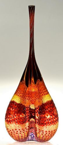 STEPHEN POWELL LARGE GLASS VASEStephen 3891b9