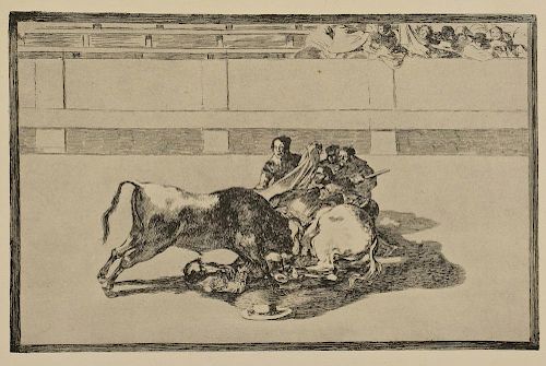 GOYA ETCHING #26 FROM LA TAUROMAQUIA