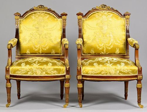 FRENCH LOUIS XVI STYLE CHAIRS W  389207