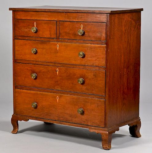 EAST TN WALNUT CHEST OF DRAWERS,