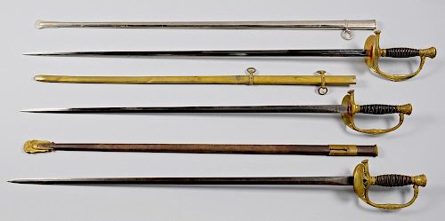 THREE (3) SWORDS, 1 FRENCH AND