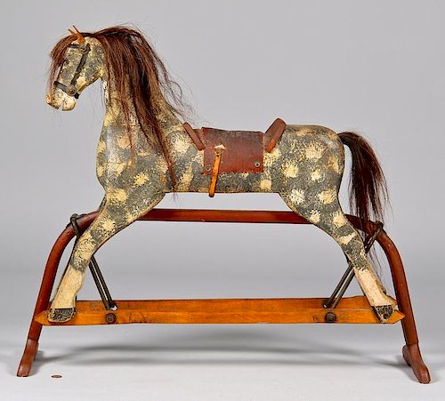 PAINTED CHILD S ROCKING HORSE ON 38926d