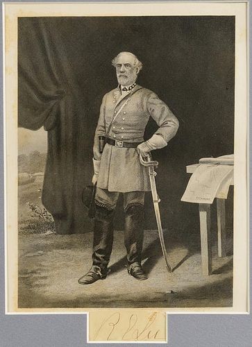 AUTHENTICATED ROBERT E. LEE CUT