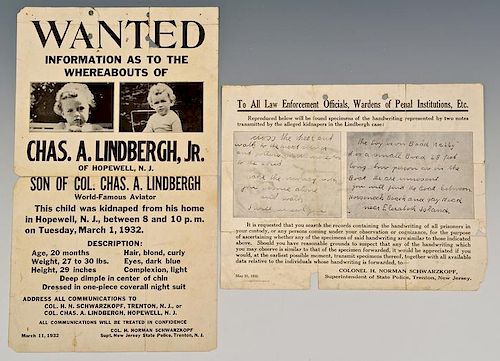 LINDBERGH BABY KIDNAPPERS POSTER