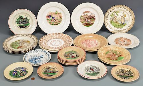 GROUP OF 23 ENGLISH ABC POTTERY 389319