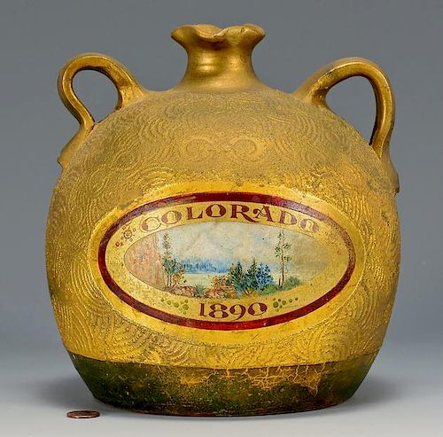 POTTERY JAR W SCENIC COLORADO 389363