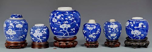 6 CHINESE PORCELAIN HAWTHORNE PATTERN