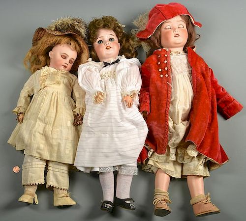 3 GERMAN DOLLS INC. KESTNER BRU