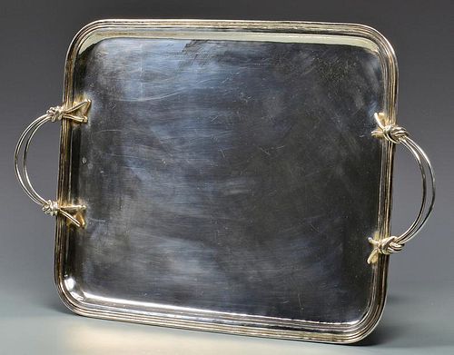 900 SILVER WAITER'S TRAY.900 (Coin)