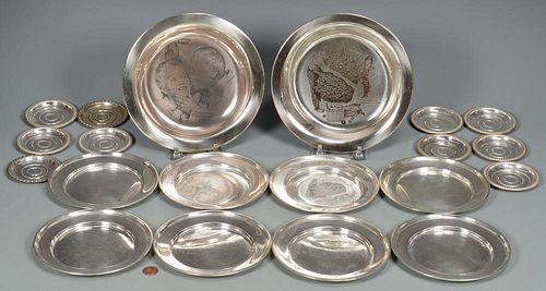 STERLING PLATES INCL BREAD PLATES  389413