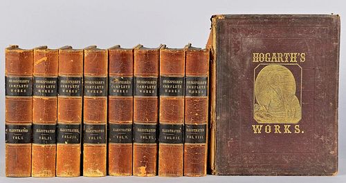 8 VOLS SHAKESPEARE PLUS HOGARTH S 38943f