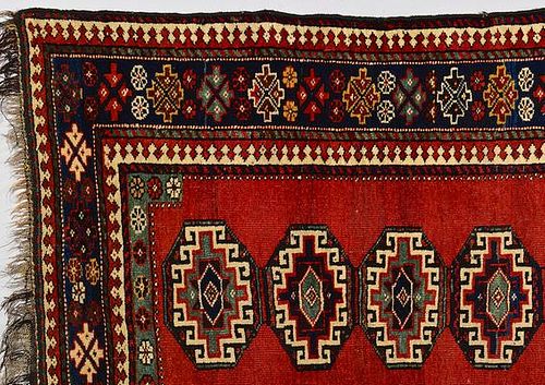 PERSIAN KAZAK RUNNER WITH MEDALLIONSPersian