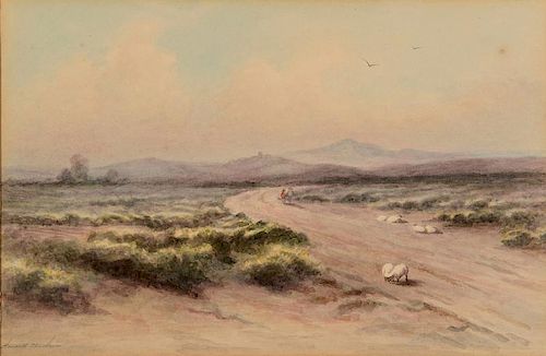 MARIA HOWARD WEEDEN, WATERCOLOR LANDSCAPEMaria