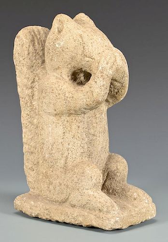 WILLIAM EDMONDSON SQUIRREL SCULPTUREWilliam