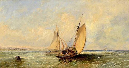 JAMES EDWIN MEADOWS SEASCAPE OILJames 3897e8