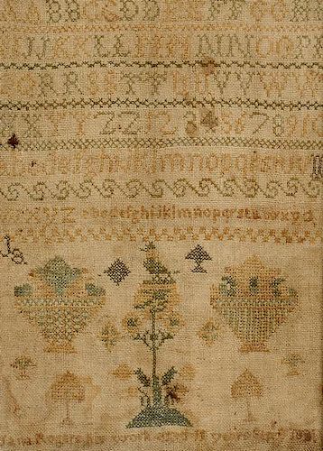 1831 KENTUCKY NEEDLEWORK SAMPLERKentucky