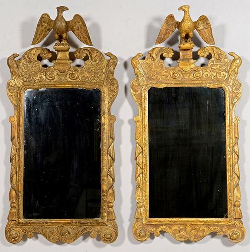 PAIR GEORGE II OR III STYLE GILTWOOD