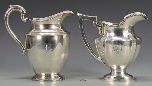 2 STERLING SILVER WATER PITCHERS1st 38986d