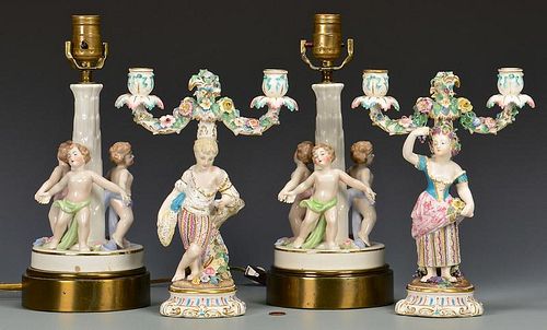 PR GERMAN FIGURAL CANDELABRA  3898f6