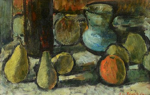 JOSE FABRI-CANTI OIL, STILL LIFE WITH