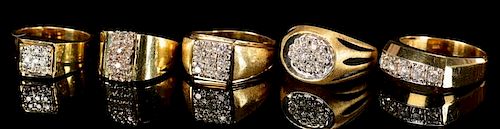 5 MEN S DIAMOND FASHION RINGSGroup 389984