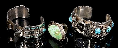 3 ARTICLES OF NAVAJO JEWELRY1st