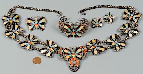 ZUNI JEWELRY GROUPING ROSITA WALLACE  3899a9