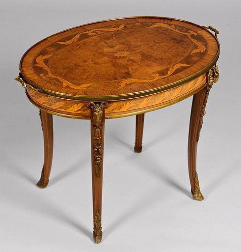 BRONZE MOUNTED MARQUETRY TABLEContinental 3899ff