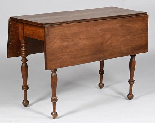 WALNUT DROP-LEAF TABLEWalnut drop-leaf