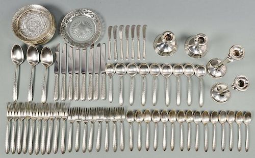 71 PCS FLATWARE INC. TOWLE SILVER FLUTESGroup