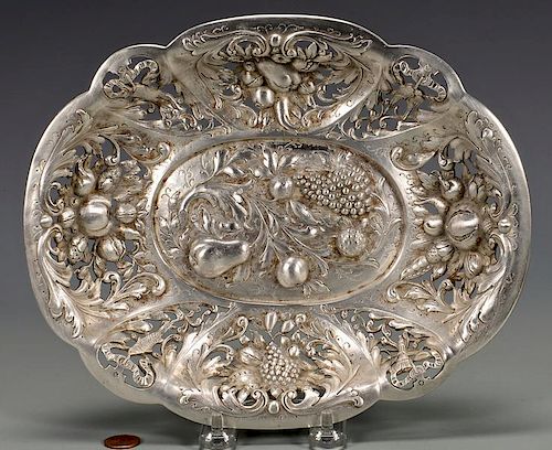 E F CALDWELL OVAL STERLING BOWLSterling 389a3e