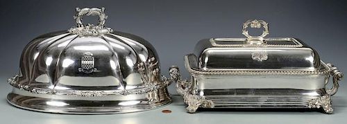 TWO WILLIAM IV PLATED SERVING ITEMS1st 389a4d