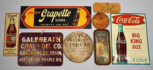 8 VINTAGE ADVERTISING SIGNS INC  389a5f
