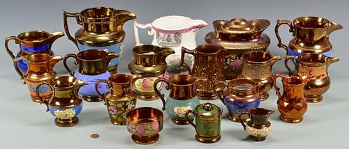 GROUP OF ASSORTED LUSTERWARE 19 389a87