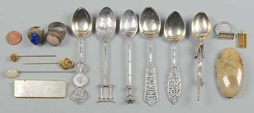 GROUP ASIAN SILVER & JEWELRY, 15