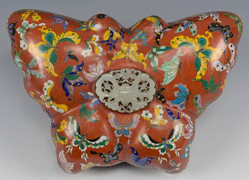 CHINESE CLOISONNE BUTTERFLY FORM