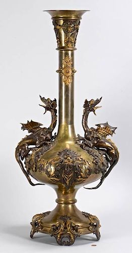 BRONZE DRAGON VASE AESTHETIC INFLUENCEMonumental 389a98