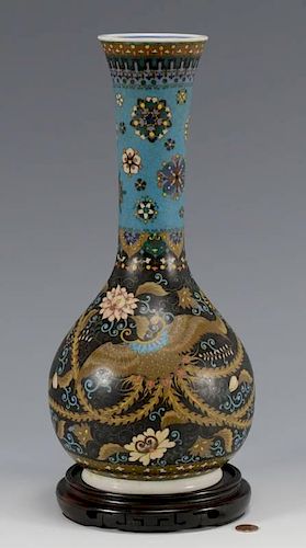 CHINESE PORCELAIN VASE W INLAID 389aa1