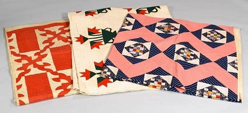 3 EAST TN 19TH C QUILTSGroup of 389b1f