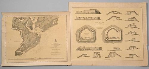 2 SOUTH CAROLINA CIVIL WAR MAPS1st 389b2e