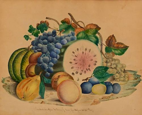 WATERCOLOR THEOREM DATED 1867,