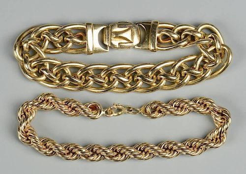 TWO 14K BRACELETS, 42.4 GRAMS1st