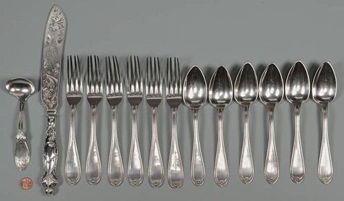 COIN SILVER DESSERT SET INC NASHVILLE  389c0e