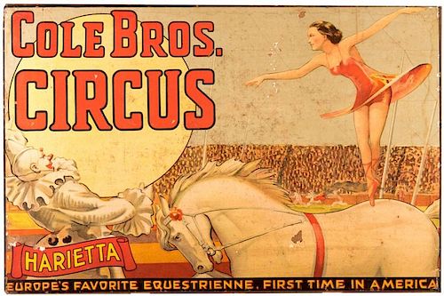 COLE BROTHERS CIRCUS HARIETTA  3875f8