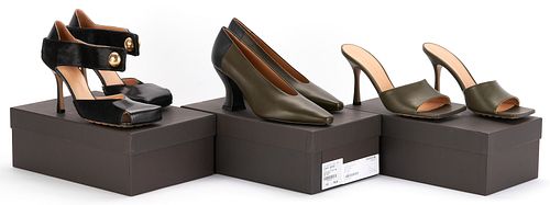 3 PAIRS OF BOTTEGA VENETA HEELS, INCL.