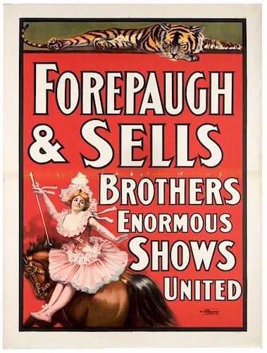 FOREPAUGH SELLS BROTHERS ENORMOUS 387621